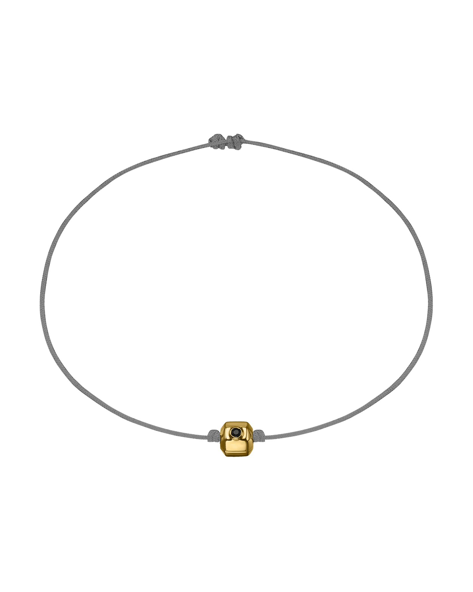 Men's Octo Black Diamond Bracelet - 14K Yellow Gold Bracelets magal-dev Grey 