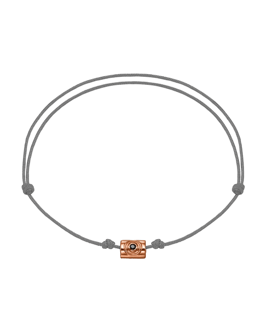 Men's Sapphire Santorini Evil Eye Bracelet - 14K Rose Gold Bracelets magal-dev Grey 