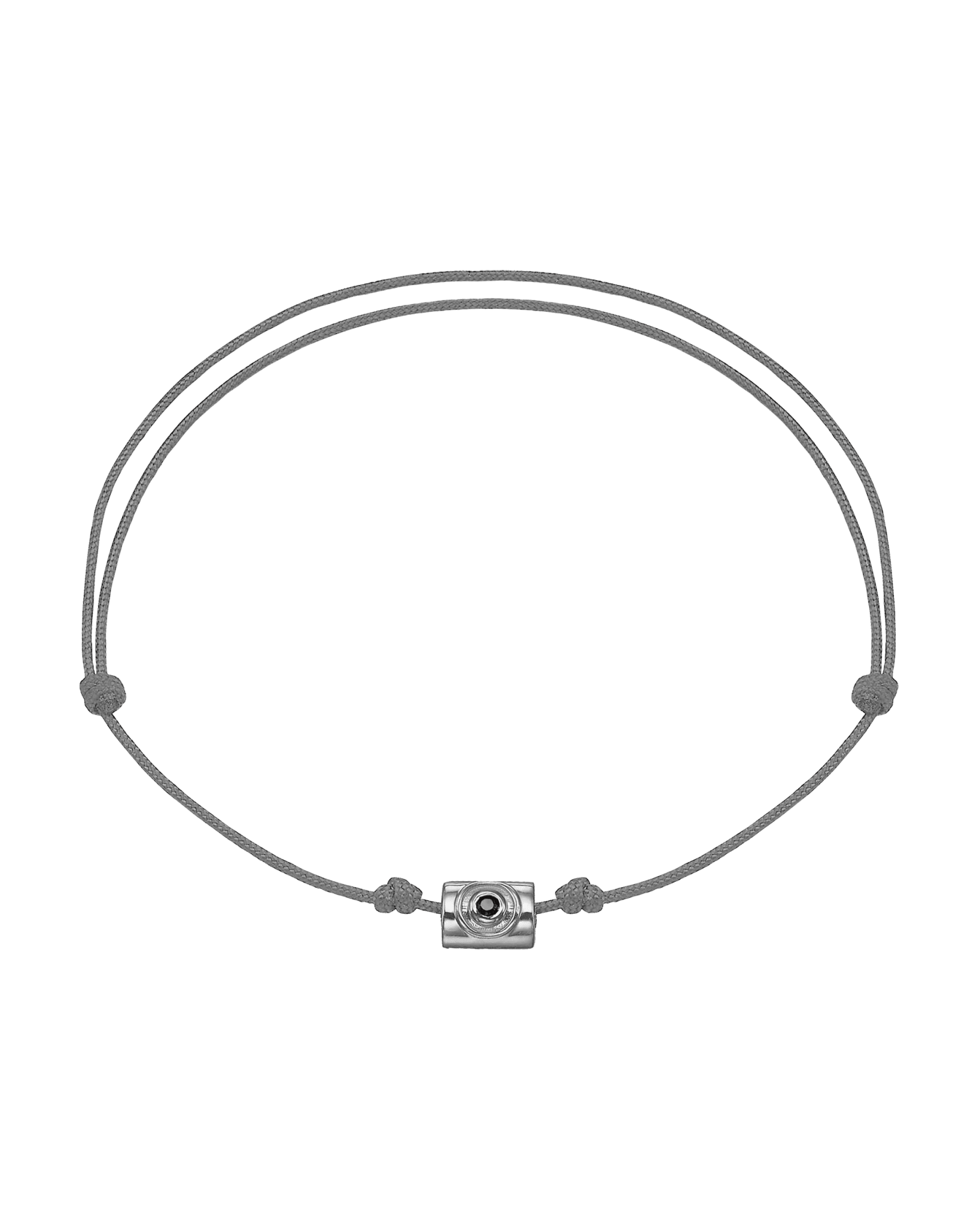 Men's Sapphire Santorini Evil Eye Bracelet - 14K White Gold Bracelets magal-dev Grey 