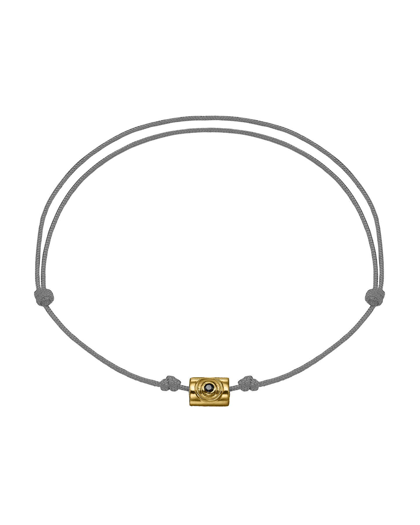 Men's Sapphire Santorini Evil Eye Bracelet - 14K Yellow Gold Bracelets magal-dev Grey 