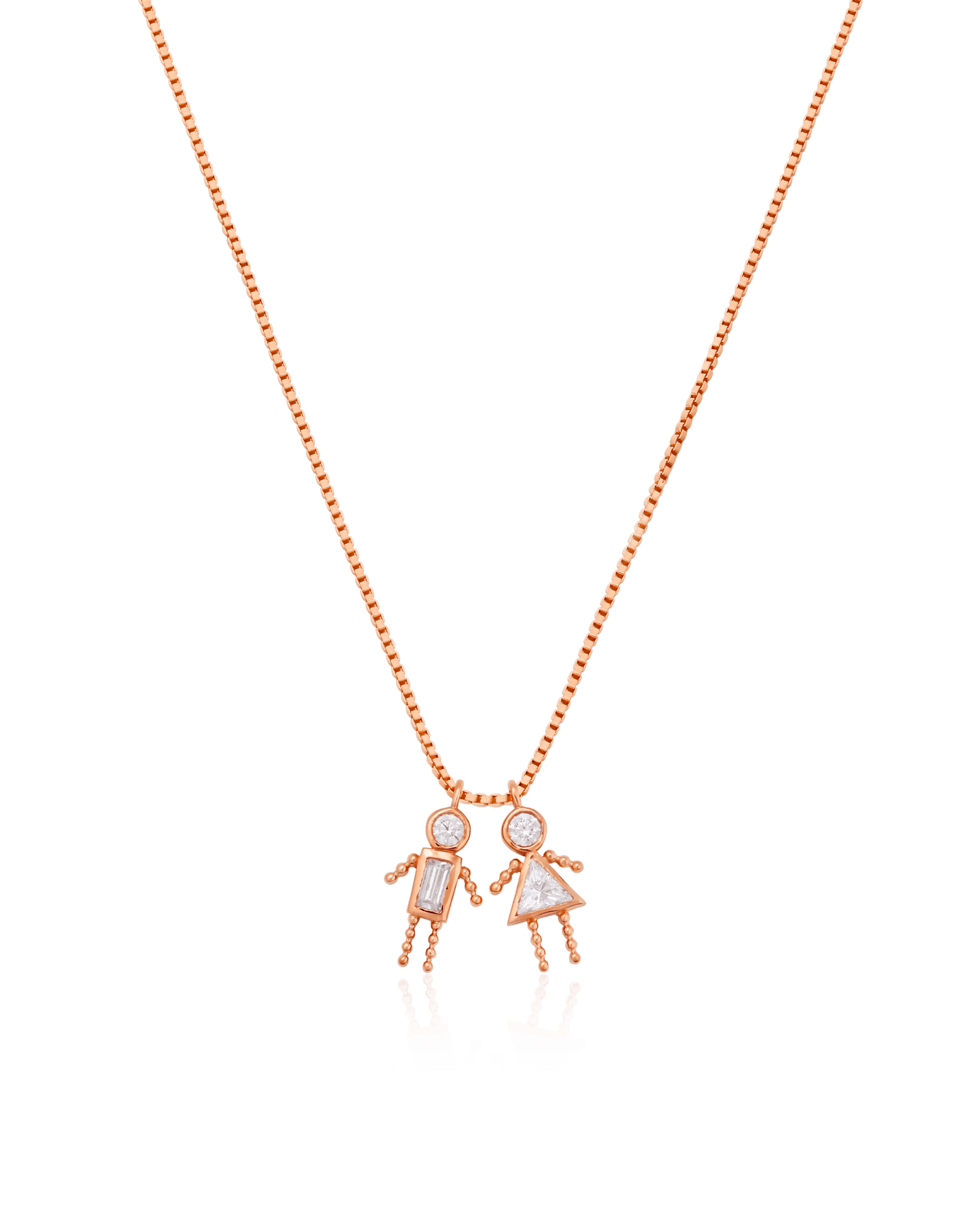 Mini Me Necklace - 18K Rose Vermeil Necklaces Gold Vermeil 1 Small - 16" 