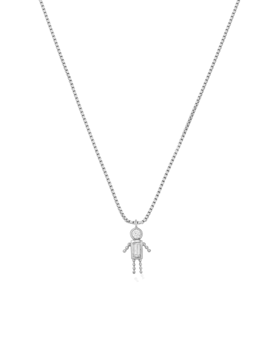 Single Mini Me Necklace - 925 Sterling Silver Necklaces magal-dev 1 Small - 16" 