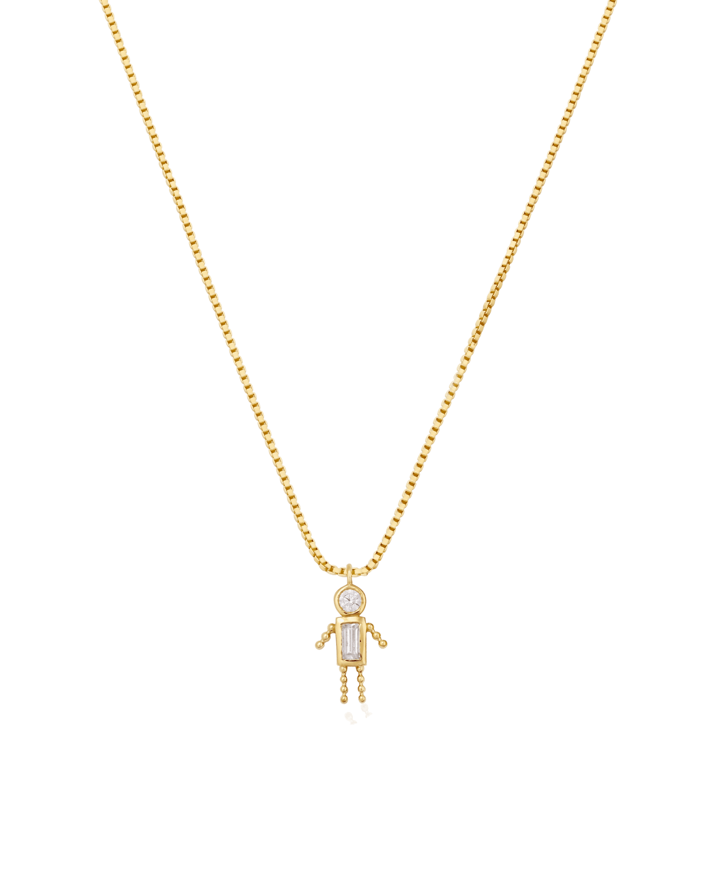 Single Mini Me Necklace - 18K Gold Vermeil Necklaces magal-dev 1 Small - 16" 