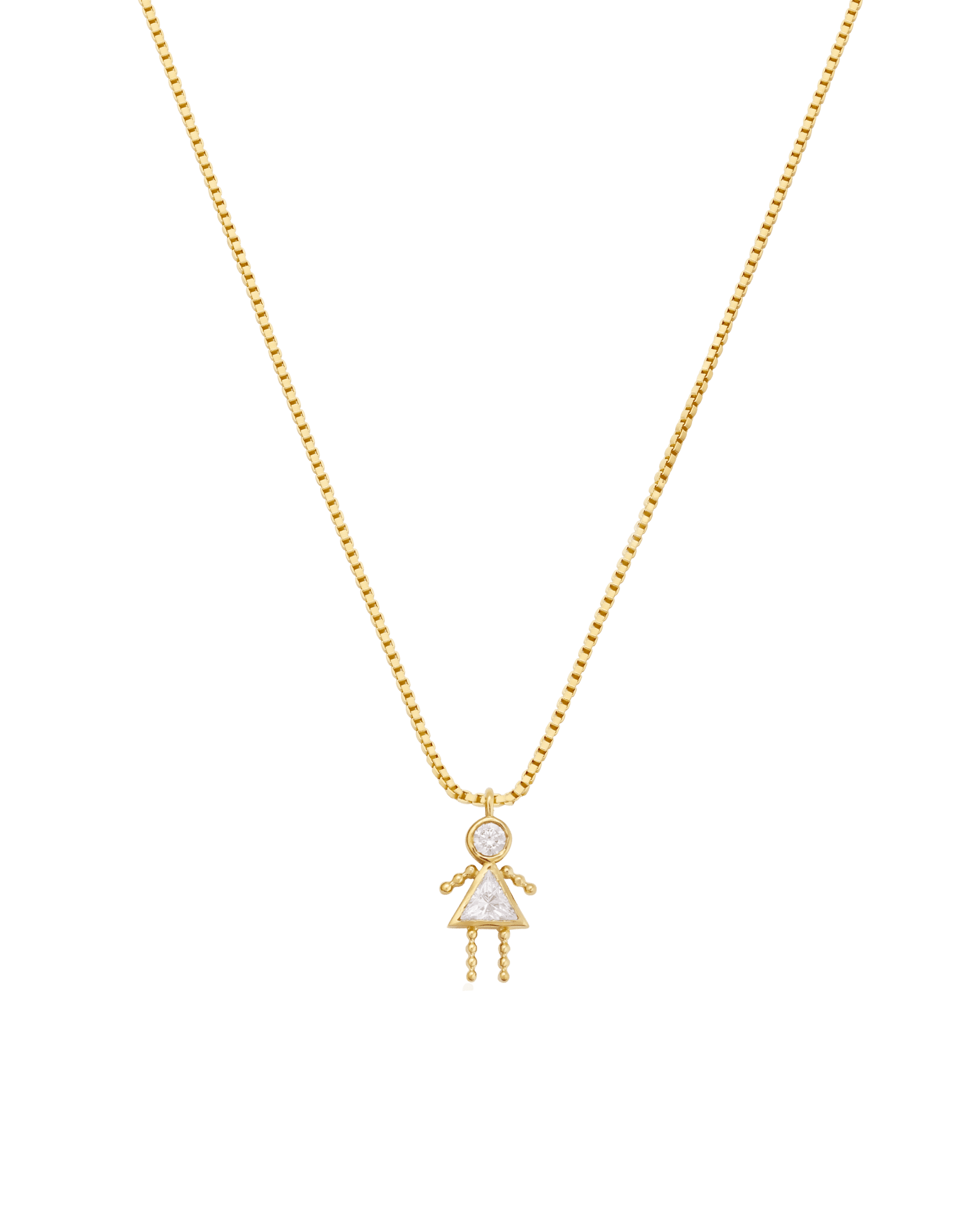 Single Mini Me Necklace - 18K Gold Vermeil Necklaces magal-dev 