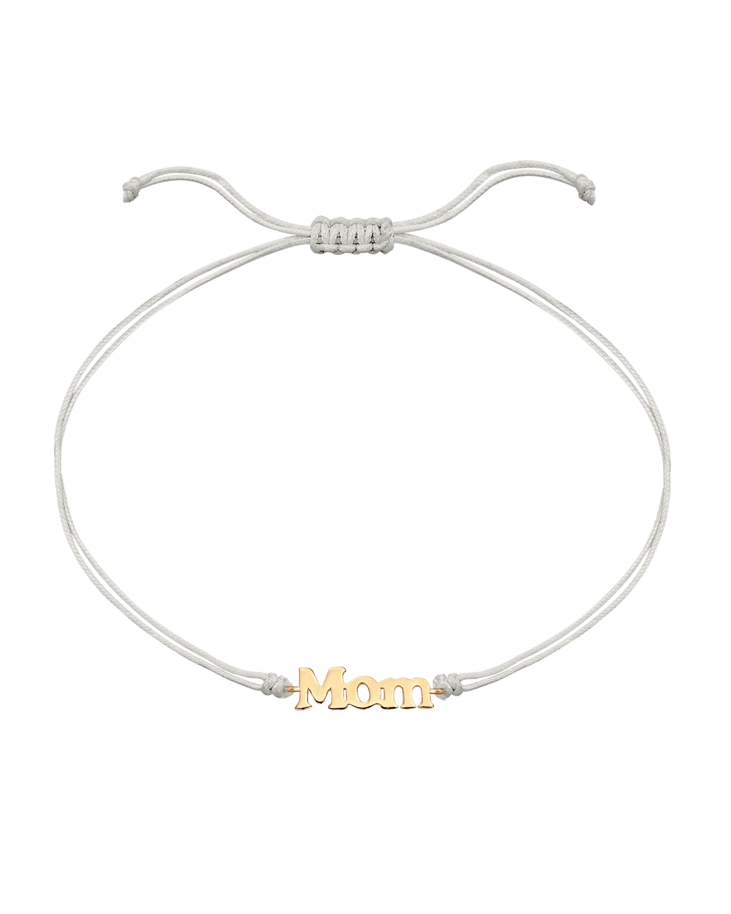 Mom String of Love - 14K Yellow Gold Bracelets magal-dev Pearl Non Paved 