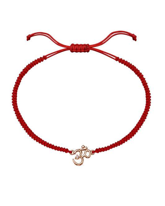 Om [RED] - 14K Rose Gold Bracelets magal-dev 