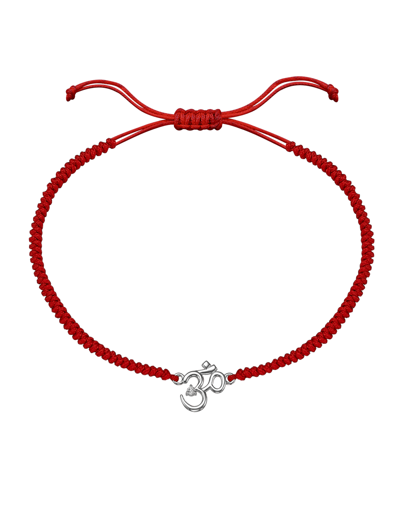 Om [RED] - 14K White Gold Bracelets magal-dev 