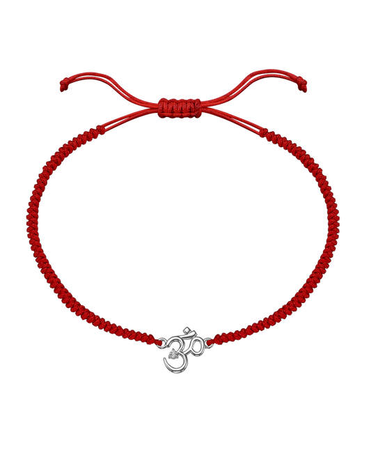 Om [RED] - 14K White Gold Bracelets magal-dev 