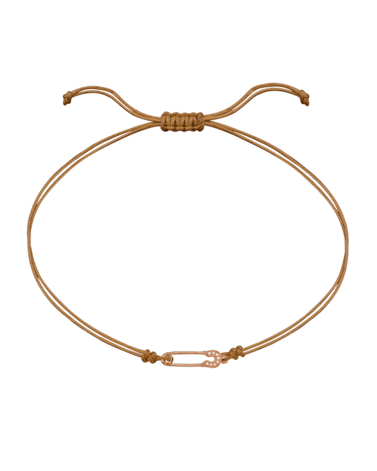 Pins Diamond String of love - 14K Rose Gold Bracelet 14K Solid Gold Camel 