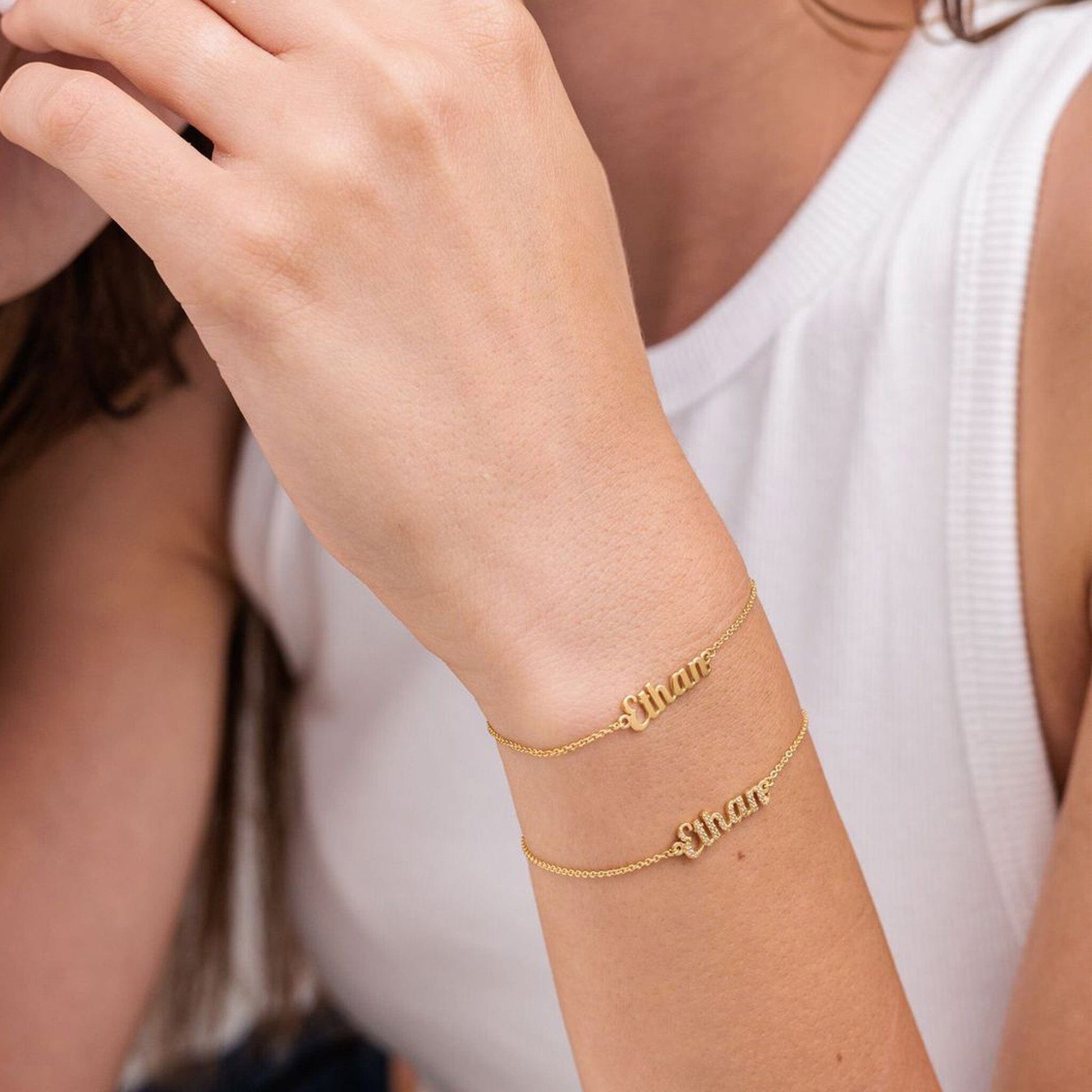 Signature Name Bracelet - 18K Gold Vermeil Bracelet magal-dev 