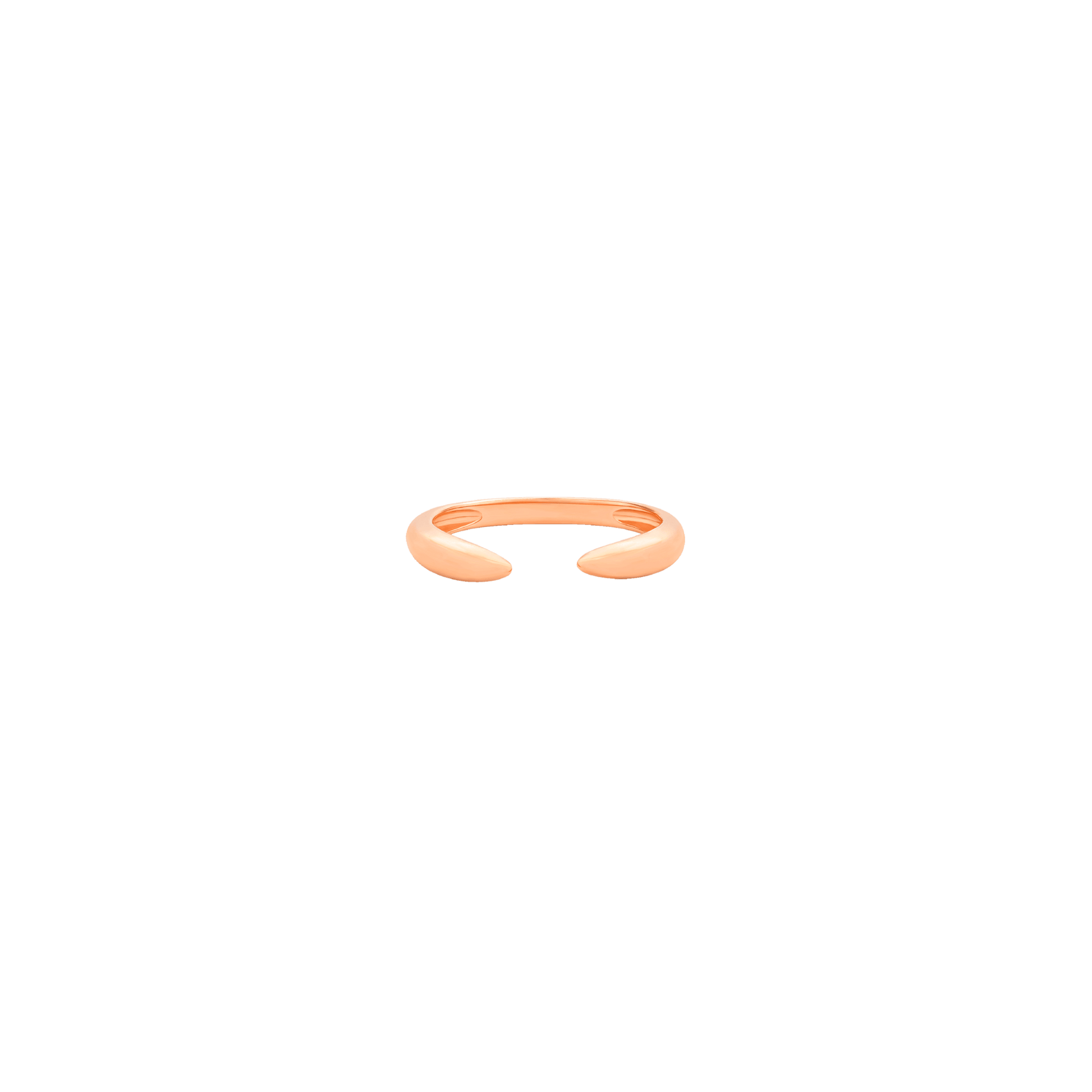 Solid Gold Claw Ring - 14K White Gold Rings 14K Solid Gold 