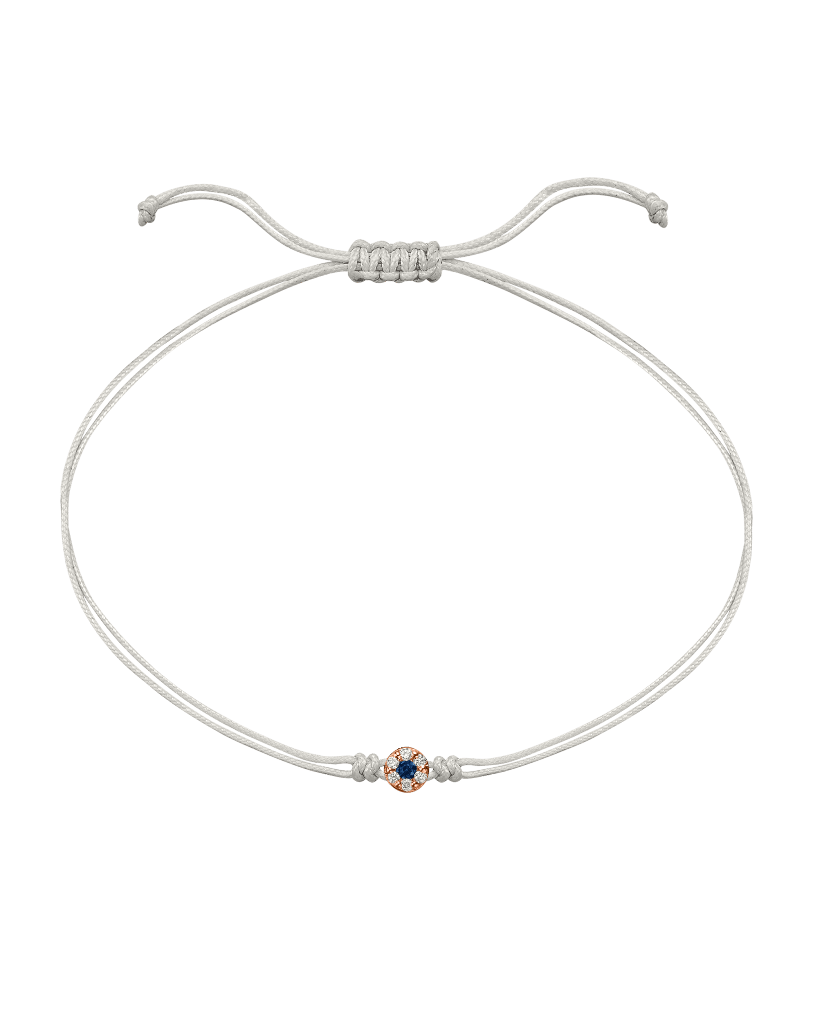 String of Love Diamond and Gemstone - 14K Rose Gold Bracelet 14K Solid Gold Pearl Sapphire 