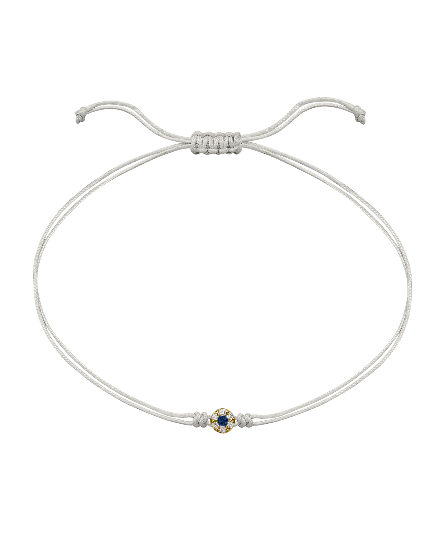 String of Love Diamond and Gemstone - 14K Yellow Gold Bracelet 14K Solid Gold Pearl Sapphire 