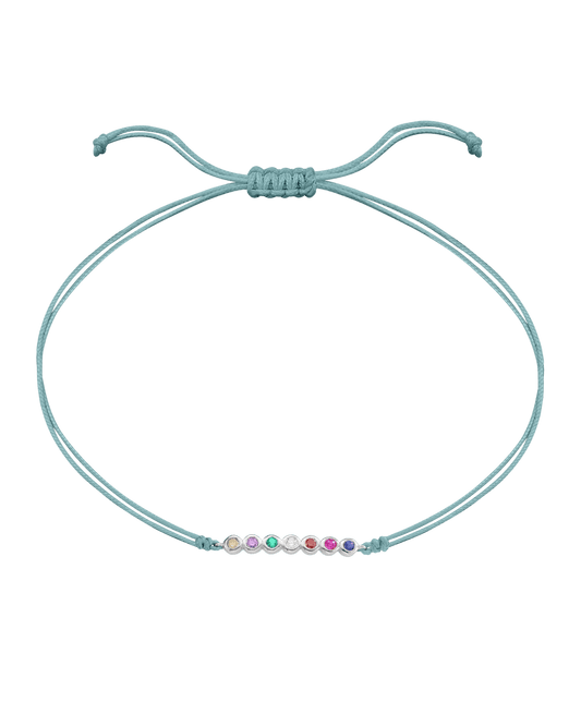 The Birthstones Bar Bracelet - 925 Sterling Silver Bracelet 925 Silver Turquoise 2 