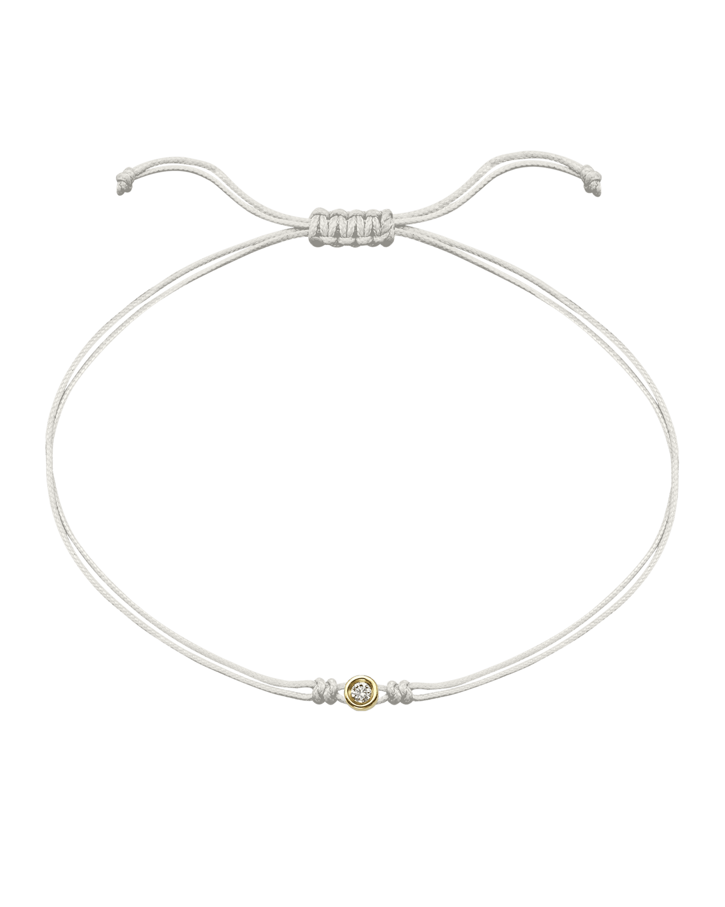 The Classic String of Love - 14K Yellow Gold Bracelets 14K Solid Gold Pearl Medium: 0.04ct 