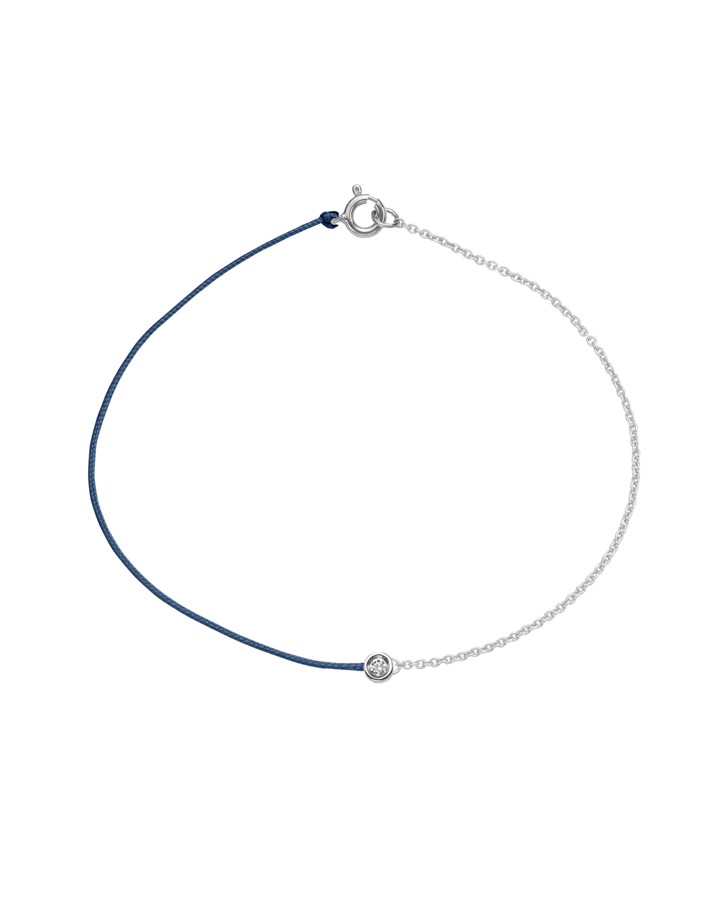 The Half Chain String of Love - 14K White Gold Bracelet 14K Solid Gold 