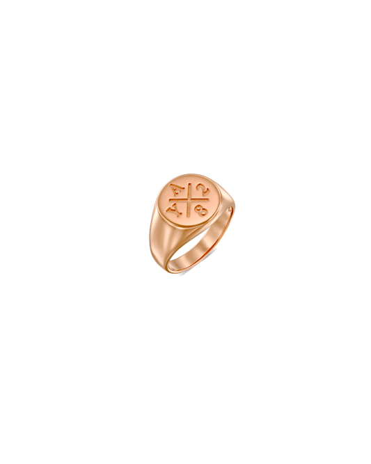 Memories Signet Ring - 18K Rose Vermeil Rings magal-dev US 4 